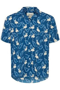 Blend Flamingo S/S Shirt Blue