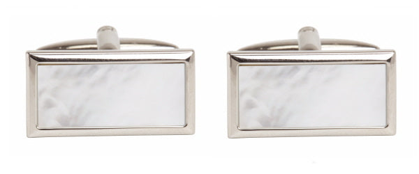 Mother of Pearl Rectangle Cufflinks