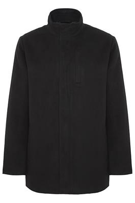 Blend Woven Coat - Black