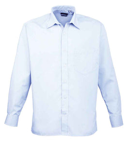 Blue Long Sleeve Easy-care Shirt