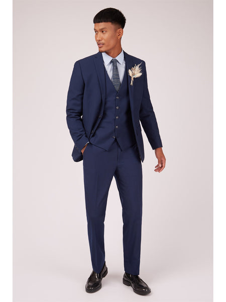 'Curtis' Sapphire Blue Twill Suit