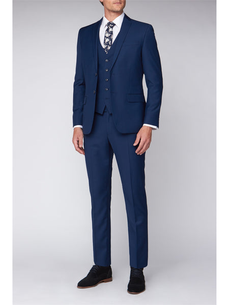 'Curtis' Sapphire Blue Twill Suit