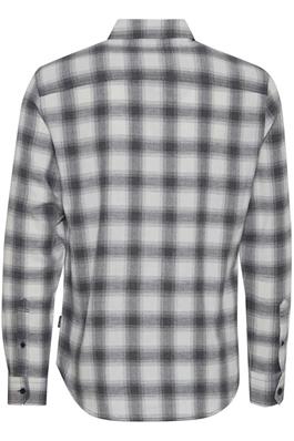 Blend Button Down Check Shirt - Stone