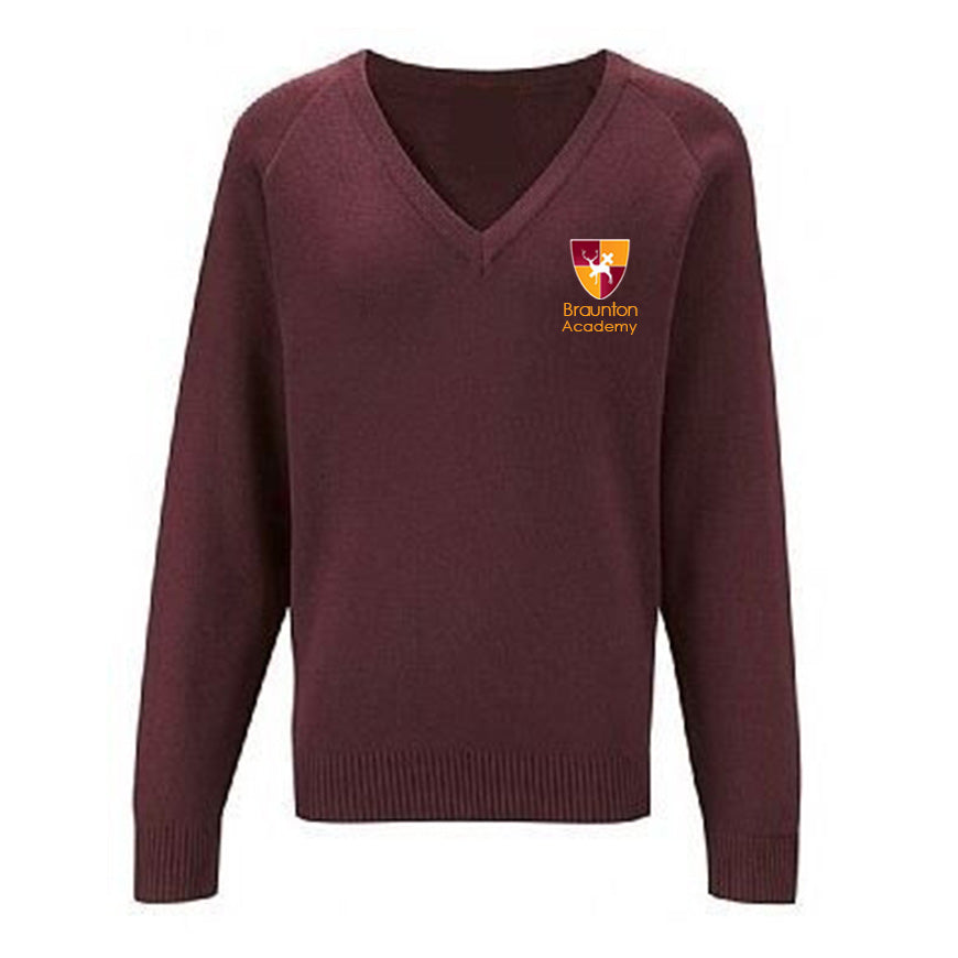 Braunton Academy V-Neck Jumper - Lightweight