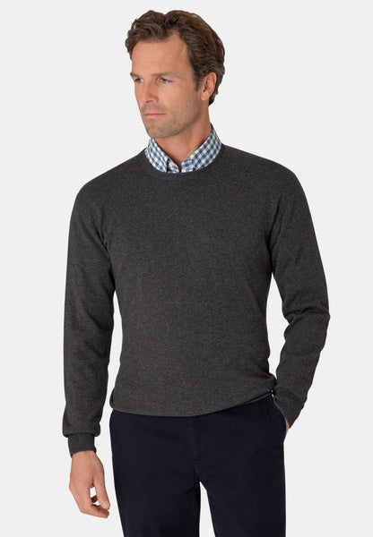 Devon Luxury Cotton Merino Crew Neck Jumper