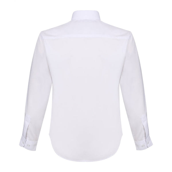 Girls Long Sleeve Blouse - Twin Pack (White)