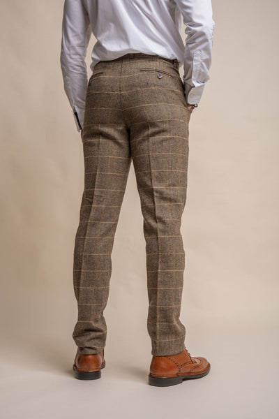 Albert Brown Tweed Trousers