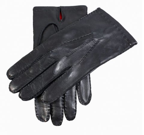 Dents Men's Handsewn Silk Lined Hairsheep Leather Gloves