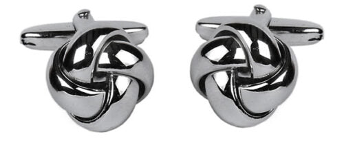 Open Curved Knot Cufflinks