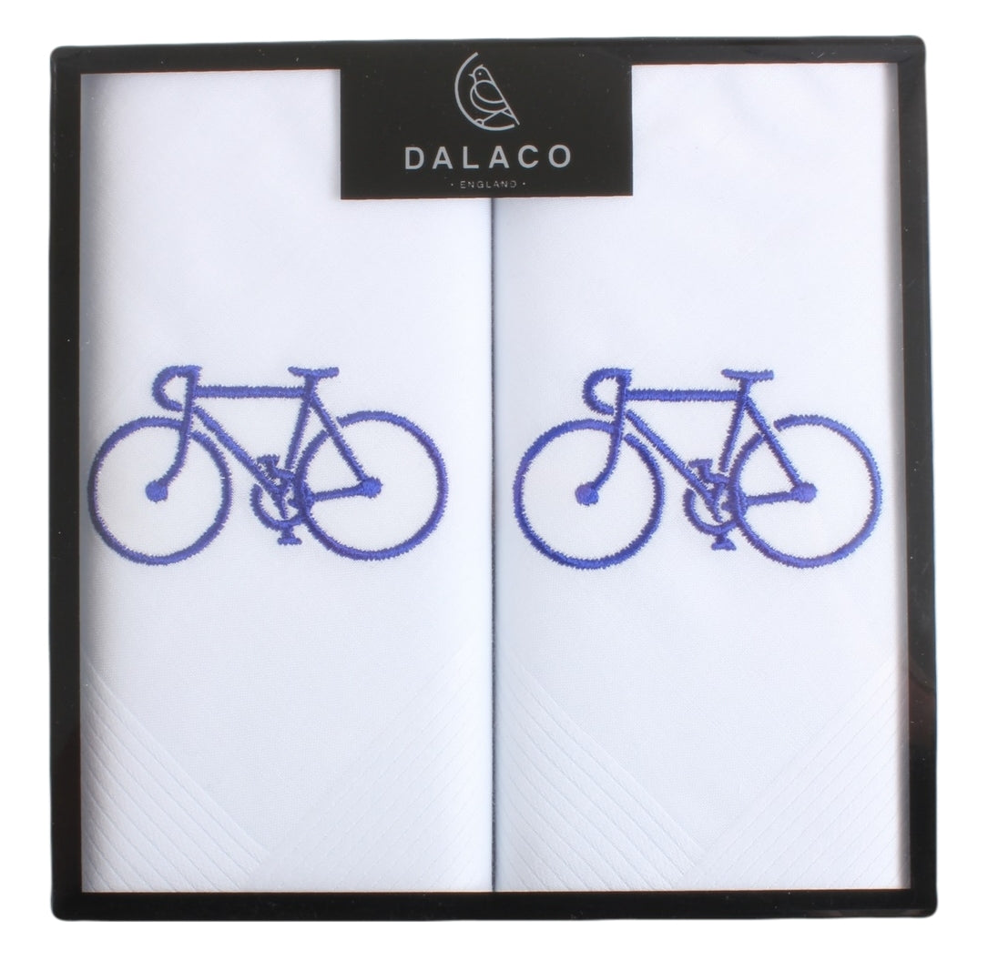 Bicycle Embroided Handkerchiefs