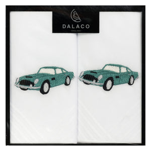 Classic Car Embroidered Handkerchief