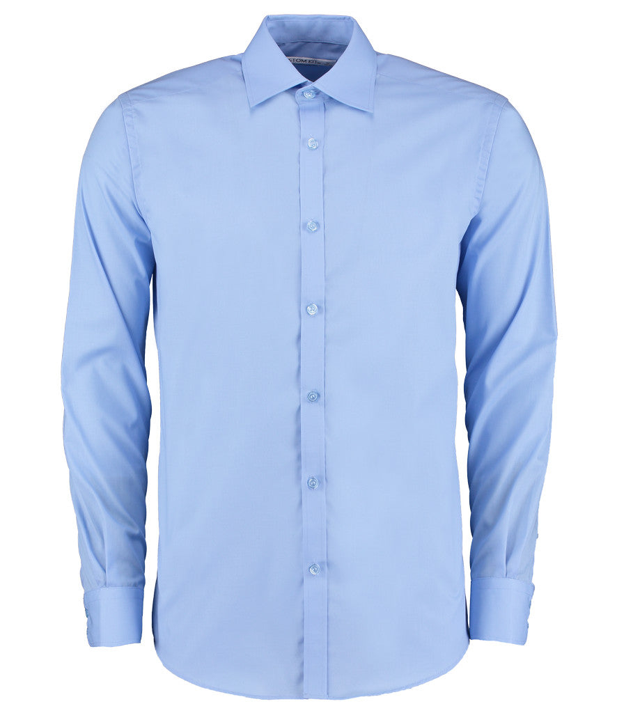 Light Blue Long Sleeve Slim-Fit Formal Shirt