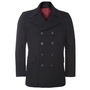 Magee Dark Navy Double Breasted Peacoat