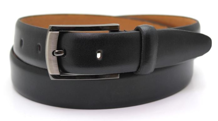 30mm Polished Leather Suit Belt