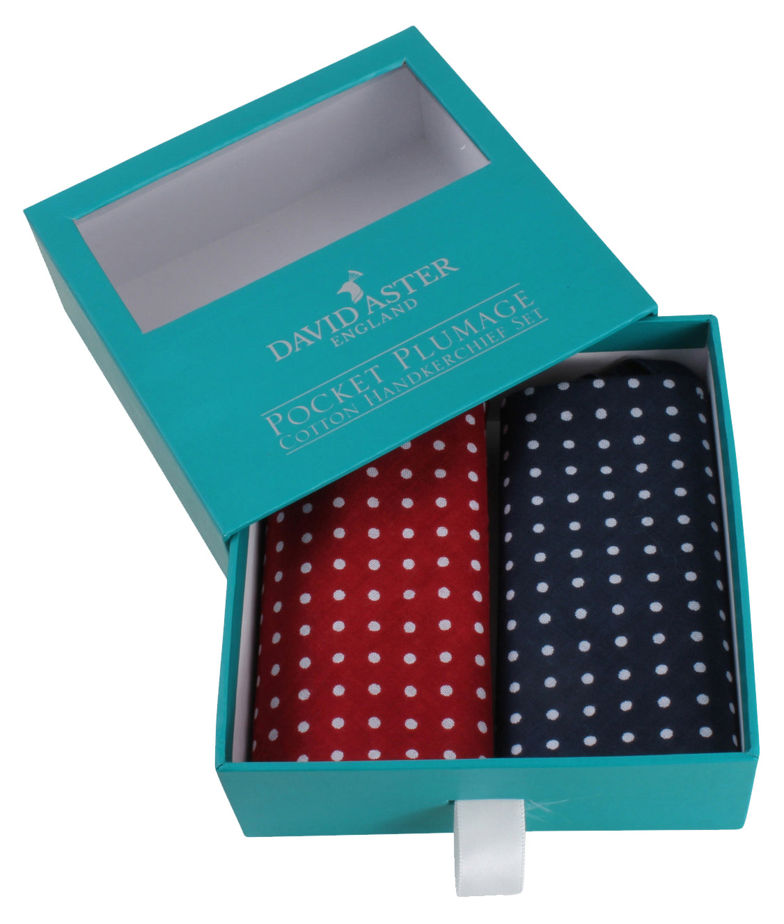 Red & Blue Spots Print Handkerchief Sets