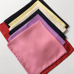 Pocket squares in a range of colours