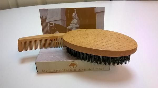 Military Hairbrush & Comb Gift Set
