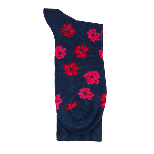 Two Flower Blue/Pink - Organic Cotton